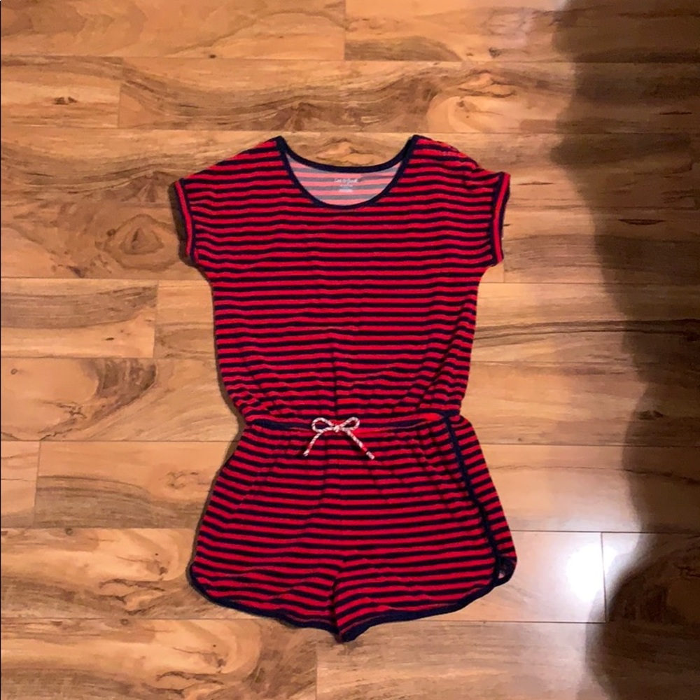 Red and blue romper/coverup from Cat & Jack.
